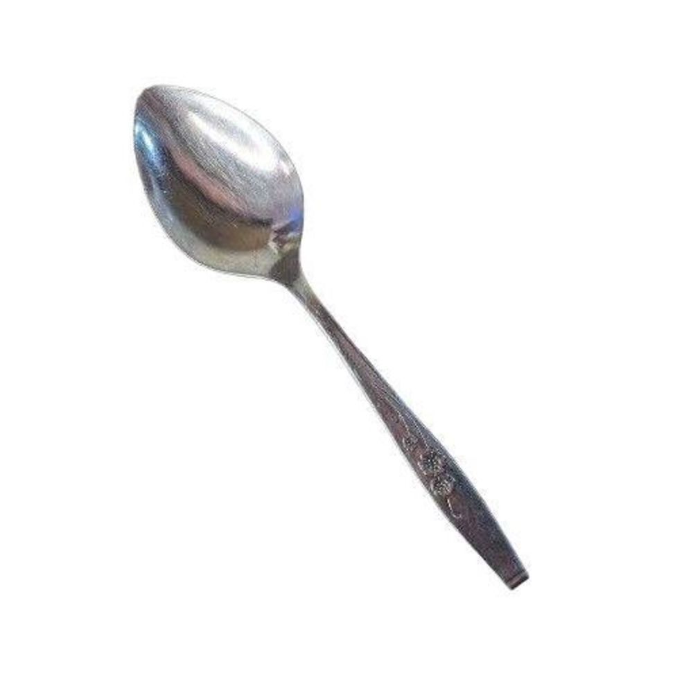 Style House Fancy Free Spoon Stainless USA Flowers Vintage MCM Floral Dinner
